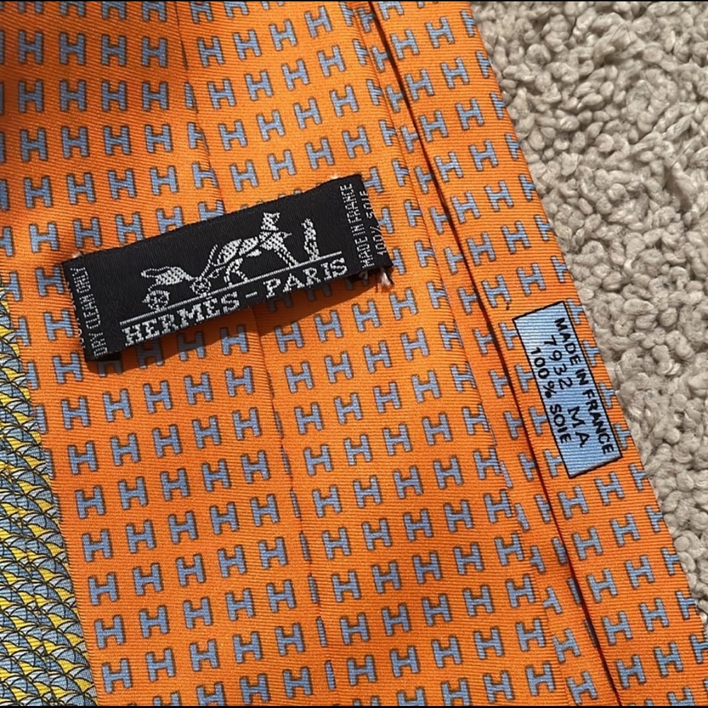 Hermes Silk Tie